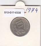 S12-G17-0338 Australië 10 cents 1974  VF