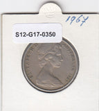 S12-G17-0350 Australië 20 cents 1967  VF