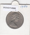 S12-G17-0360 Australië 20 cents 1980  VF