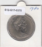 S12-G17-0375 Australië 50 cents 1980  VF+