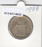S12-G17-0433 Spanje 500 pesetas 1988  MS60