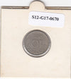 S12-G17-0670 Denemarken 10 ore 1955  VF
