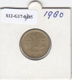 S12-G17-0785 Spanje 1 peseta 1980 (STAR 1981) XF
