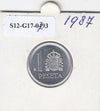 S12-G17-0793 Spanje 1 peseta 1987  MS60