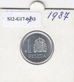 S12-G17-0793 Spanje 1 peseta 1987  MS60