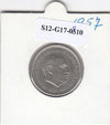 S12-G17-0810 Spanje 5 pesetas 1957 (STAR ?) FI