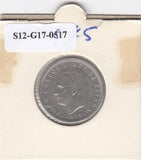 S12-G17-0817 Spanje 5 pesetas 1975 (STAR 1980) VF