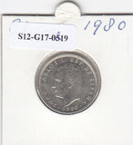 S12-G17-0819 Spanje 5 pesetas 1980 (STAR 1981) XF+