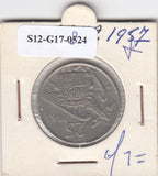 S12-G17-0824 Spanje 25 pesetas 1957 (STAR 1959) VF