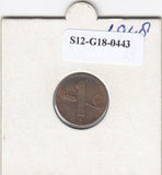 S12-G18-0443 Zwitserland 1 rappen 1948  VF+ KM46