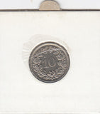 S12-G18-0496 Zwitserland 10 rappen 1939  XF KM27b