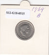 S12-G18-0515 Zwitserland 10 rappen 1969  XF KM27