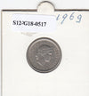 S12-G18-0517 Zwitserland 10 rappen 1969  VF KM27