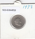 S12-G18-0523 Zwitserland 10 rappen 1973  VF KM27