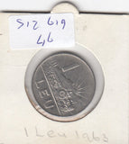 S12-G19-0046 Roemenië 1 leu 1963  VF KM90