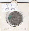 S12-G19-0114 Saarland 100 franken 1955  VF KM4