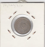 S12-G19-0171 Singapore 10 cents 1967  VF KM3