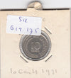 S12-G19-0175 Singapore 10 cents 1971  VF KM3
