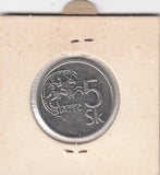 S12-G19-0222 Slowakije 5 koruna 1993  VF+ KM14