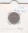 S12-G19-0318 Oostenrijk 10 heller 1895  VF KM2802