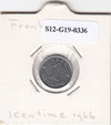 S12-G19-0336 Frankrijk 1 centime 1966  VF KM928