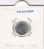 S12-G19-0339 Frankrijk 1 centime 1969  VF KM928