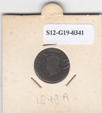 S12-G19-0341 Frankrijk 1 centime 1848 A VF KM754
