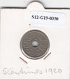 S12-G19-0350 Frankrijk 5 centimes 1920  VF KM865a!!!