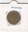 S12-G19-0618 Frankrijk 20 francs 1952 B VF KM917.1 G GUIRAUD