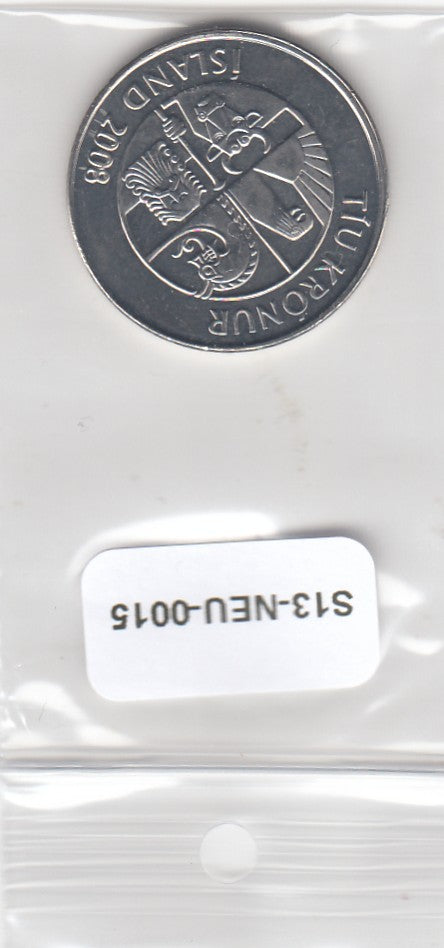 S13-NEU-0015-M02 Iceland 10 Kronur UNC 2008 KM29.1a