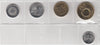 S13-OCE-9003-M02 Solomon Islands Coins Set 5x coins UNC 2012 UNC