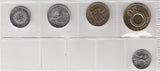 S13-OCE-9003-M02 Solomon Islands Coins Set 5x coins UNC 2012 UNC