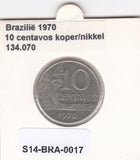S14-BRA-0017 Brazil 10 centavos 1970  MS60 KM# 578