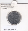 S14-BRA-0035 Brazil 10 cruzeiros 1982  MS63 KM# 592.1