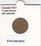 S14-CAN-0032 Canada 1 cent 1972  VF KM# 59