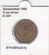 S14-DEN-0170 Denmark 5 Ore 1964  VF KM# 848