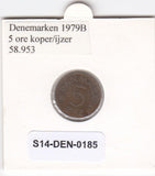 S14-DEN-0185 Denmark 5 Ore 1979  VF KM# 859