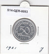 S14-GER-0093 Duitsland 50 Pfennig UNC 1921 KM27 J