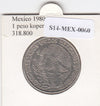 S14-MEX-0060 Mexico 1 peso 1980  XF KM460