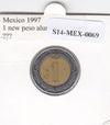 S14-MEX-0069 Mexico 1 peso 1997  VF/XF KM603