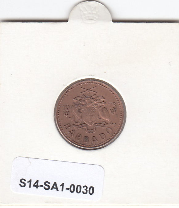 S14-SA1-0030 Barbados 1 cent 1973  XF  km10