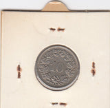 S14-SWI-0202 Switzerland 10 rappen 1959  VF/XF KM# 27