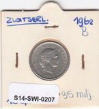 S14-SWI-0207 Switzerland 10 rappen 1962  XF KM# 27