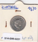 S14-SWI-0221 Switzerland 10 rappen 1970  XF/UNC KM# 27