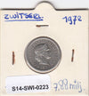 S14-SWI-0223 Switzerland 10 rappen 1972  XF KM# 27