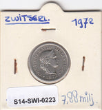 S14-SWI-0223 Switzerland 10 rappen 1972  XF KM# 27
