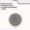 S14-SWI-0226 Switzerland 10 rappen 1975  XF/UNC KM# 27