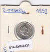 S14-SWI-0431 Switzerland 5 rappen 1959  XF KM# 26