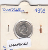 S14-SWI-0431 Switzerland 5 rappen 1959  XF KM# 26