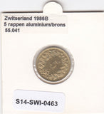 S14-SWI-0463 Switzerland 5 rappen 1986  UNC KM# 26c